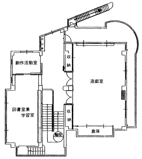 桂木児童館平面図2階